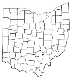 Location of Glenmoor, Ohio