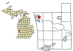 Location of Spring Lake, Michigan