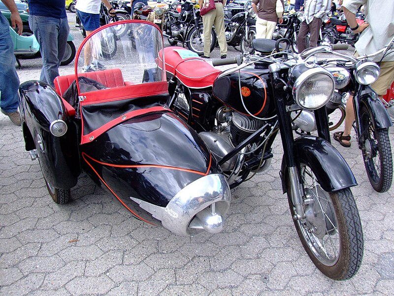 1959 250 Pannonia with sidecar
