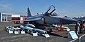 A JF-17A Thunder from the No. 2 Squadron on display at the Paris Airshow with its armament