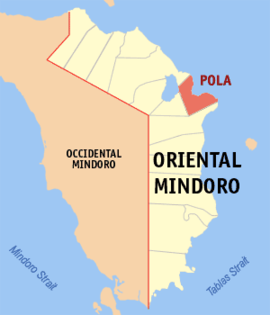 Pola na Oriental Mindoro Coordenadas : 13°8'38"N, 121°26'24"E