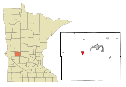 Location of Starbuck, Minnesota