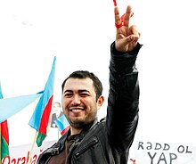Rashadat Akhundov, the co-founder of Nida Civic Movement, was sentenced to eight years of imprisonment on 6 May 2014. Rashadat Akhundov.jpg