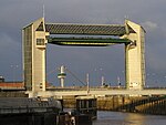 The tidal barrier at the mouth