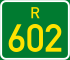Regional route R602 shield