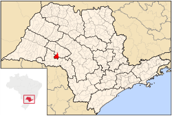 Localização de Echaporã em São Paulo