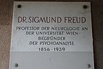 Sigmund Freud - Gedenktafel