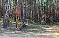 Senas ir naujas kryžiai prie kelių kryžkelės (į Rudnelę, Marcinkonis, Darželius, Puvočius)