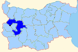 索菲亞州在保加利亞的位置