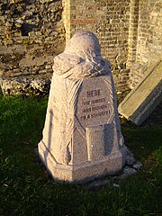 Bornes Vauthier marquant l'emplacement du front (ici à Stuivekenskerke).