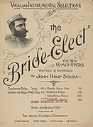 Music sheet of march "The Bride Elect"