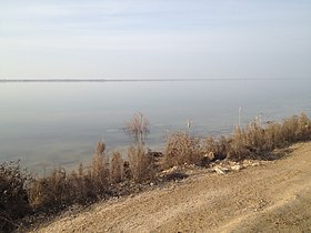 Вид на Тудакуль близ юго-западной оконечности водоёма