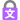 A symbolic representation of a padlock, purple in color with a grey shackle. On the body is a white up arrow above a horizontal line.