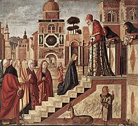 Ιστορίες της Παρθένου : Τα Εισόδια της Θεοτόκου, 1505, Μιλάνο, Πινακοθήκη Μπρέρα