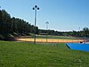 Urheilupuiston kenttä Riihimäellä, kuvattu heinäkuussa 2023.