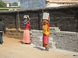 Ženy v práci v Indii.