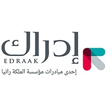 The logo with a phrase in Arabic