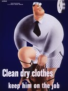 Clean dry clothes keep him on the job (1942)