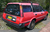 Rear view of Corolla 1.6 4WD XL wagon (Australia)