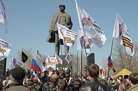 Pro-Russischi Brotest z Donezk, April 2014