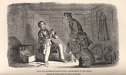 Agar and Burgess in the Guards' Department of the Train.jpg
