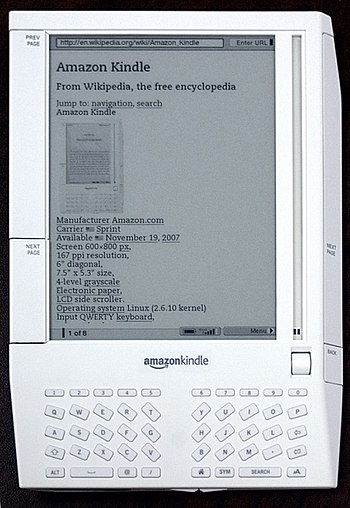 Amazon Kindle on Wikipedia