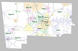 Kaart van Benton County