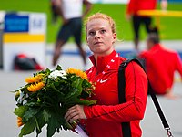 Betty Heidler, 2007 Weltmeisterin, zweifache Vizeweltmeisterin (2009/2011), 2012 Olympiazweite und 2010 Europameisterin, kam diesmal auf den zweiten Platz