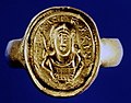 Txilderikoren irudia duen moneta, 1653an Tournai udalerrian topatua. Idazki hau du: CHILDERICI REGIS, "Txilderik erregerena"