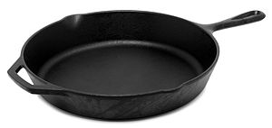 English: A cast-iron pan.