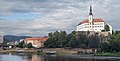 Děčín (Tetschen), der Schloss an der Elbe