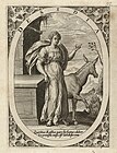 Ацидия, олицетворение лени. 1547—1591. Офорт