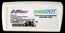 New G4 style E-ZPass transponder for MassDOT manufactured by Kapsch E-ZPass Transponder (G4 Style).jpg