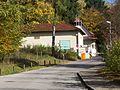Die Einfahrt zur Frankenalb-Klinik in Engelthal
