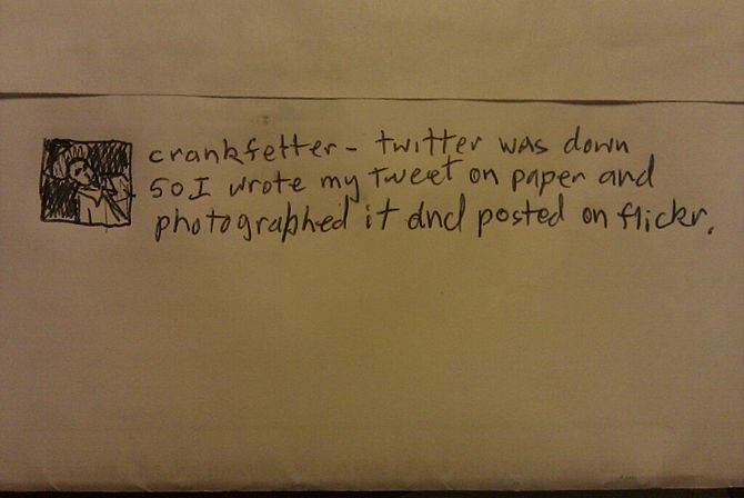 Emergency "Twitter was down so I wrote my...