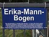 Zusätzliches Straßenschild in Hamburg mit einer kurzen Einführung, 2008