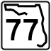 State Road 77 marker