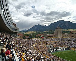 Pohled na jižní část stadionu