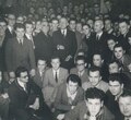 Robert Schuman, Pierre Pfimlin et des étudiants