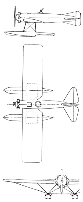 vue en plan de l’avion