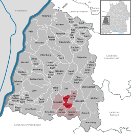 Läget för Haslach im Kinzigtal i Ortenaukreis