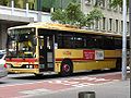 Hillsbus Custom Coaches bodied Mercedes-Benz O405 on Clarence Street painted in original Westbus cream & red livery in October 2007