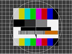 Recreation of the modified FuBK test card used by IRIB.