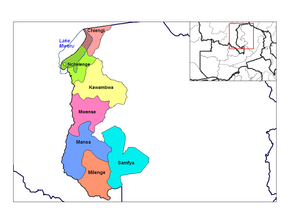 Districtele provinciei Luapula