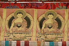 Scroll painting of Buddha seen in the Monastery