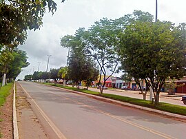 Trecho da Rodovia estadual Paulo Fontelles (PA-150) no município de Jacundá.