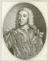 Portrait of John Warburton, the first antiquarian to mention Wade's Causeway in a published work