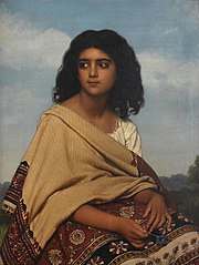 Jozef Van Lerius: Moza, the Gypsy woman (1880)