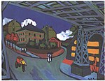 Ernst Ludwig Kirchner: Eisenbahnüberführung Löbtauer Straße in Dresden