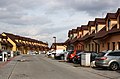 Villages on outskirts of Prague both benefit and suffer from building boom since 1990s. This deterrent example of contemporary housing comes from Líbeznice.